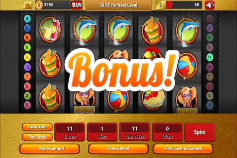 "Realistic Vegas Slot Machine - Free Coins Bonus Penny Slots" screenshot 2