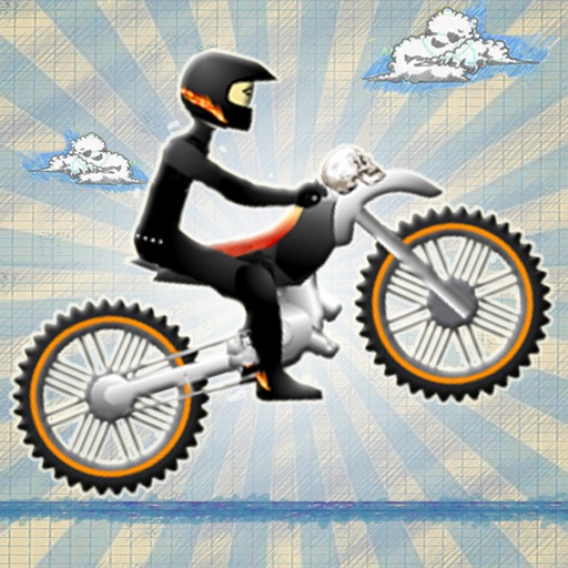 Doodle Stickman Dirt Biker : Crazy Freestyle Motobike Stuntman FREE icon
