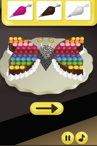 Emma Cooking: Chocolate Butterfly Cake for birthday or wedding - Free food recipe app for kids screenshot 2