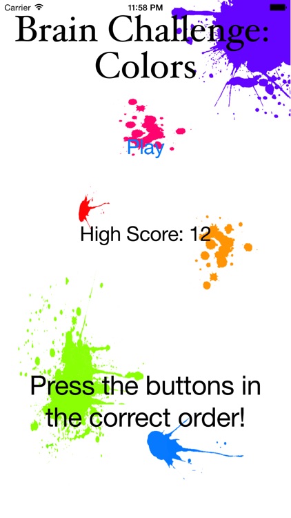 Brain Challenge: Colors