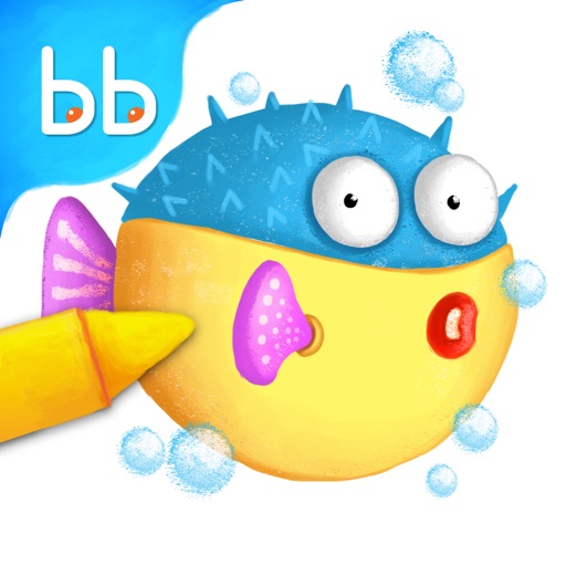 Tabbydo Sea animals color book Free - Underwater sea animals coloring game for kids, toddlers and preschoolers icon