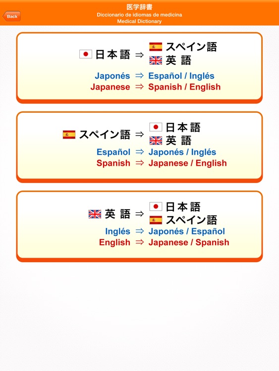 Medi Pass  Español・Inglés・Japonés　Dictionario de idiomas de medicina for iPad screenshot-3