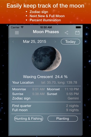Moon Phase Calendar . screenshot 2