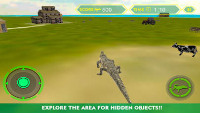 How to cancel & delete Crocodile Attack Simulator 3D – steer the wild alligator and hunt down farm animals from iphone & ipad 1