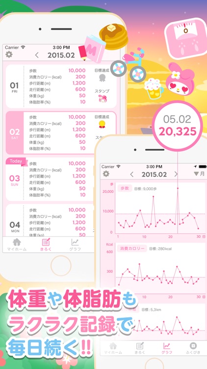 超簡単ダイエット!おでかけマイメロディ -無料の痩せる歩数計アプリ