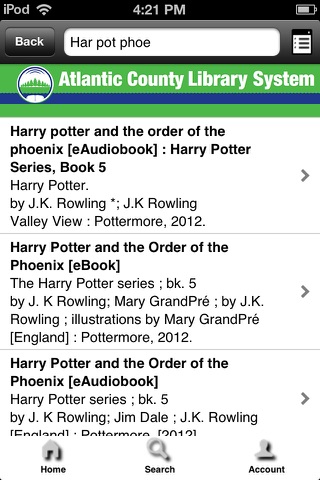 Atlantic County Library System screenshot 2