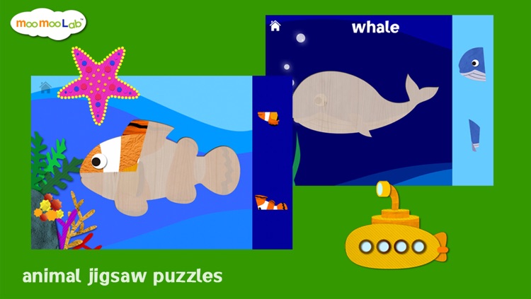 Marine Animals - Puzzle, Coloring and Underwater Animal Games for Toddler and Preschool Children
