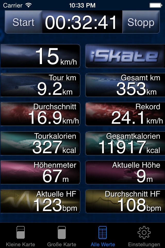 iSkate - GPS skating computer for inline and roller skates screenshot 2