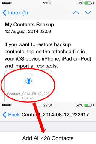 My Contacts Backup Free - Easy, Fast, Reliable screenshot 3