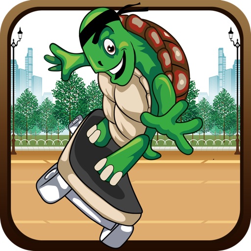 Turtle Skateboarder Super Run - City Action Obstacle Survival Game Paid