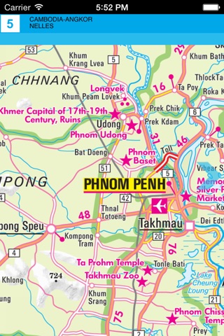 Камбоджа, Ангкор. Туристическая карта screenshot 4