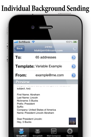 Individual Group Mail Sender screenshot 3