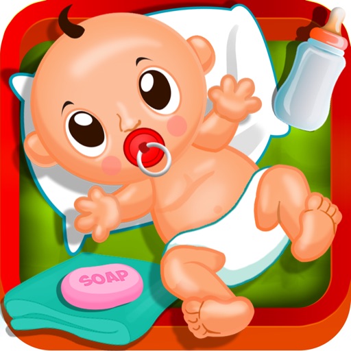 Newborn Baby Love - A free dressup, bathing, cleaning and pure mommy care game for kids iOS App