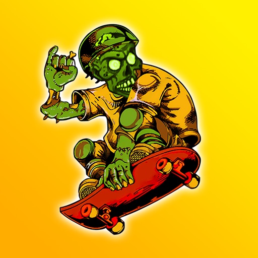 Zombie Skateboarder High School - Life On The Run Surviving The Fire! iOS App