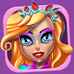 Princess dress-up games - girls make up salon