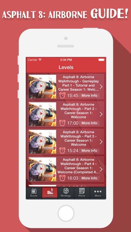 Guide for Asphalt 8 - Full Video And Walkthrough Guide