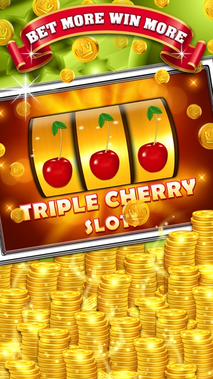 Triple Cherry Slots : Free 777 Slot Machine Game with Big Hit Jackpot screenshot-4