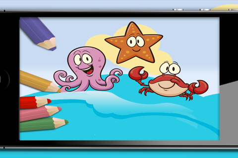Color aquatic and sea animals screenshot 4