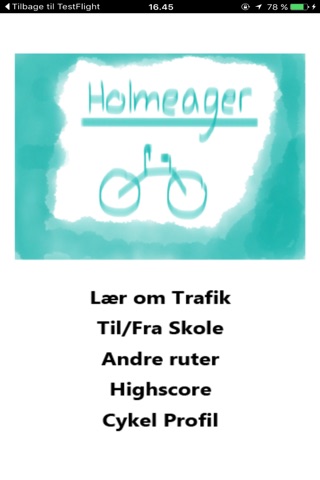 Holmeagerskolen cykel app screenshot 2