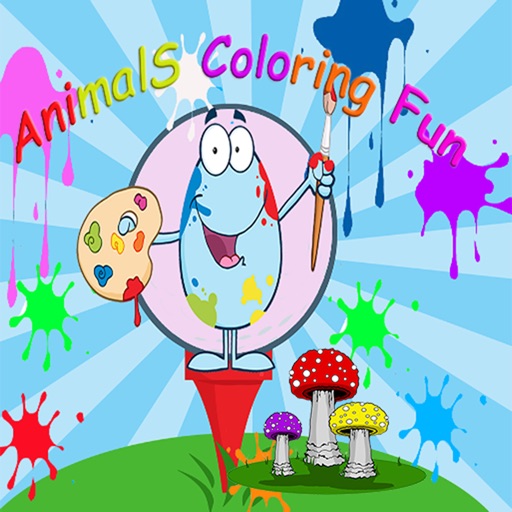 Animals coloring books for fun iOS App