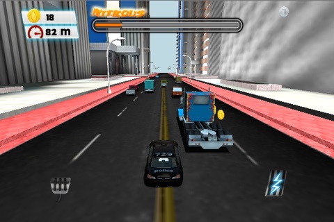 3D Police chase pursuit on the traffic highway screenshot 2