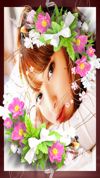 Flower Stickers-photo frame free make wonderful flower world screenshot-3