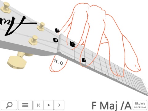 アウェイドンコード 3D - ギター、ウクレレ、ギタレレの3次元運指形のおすすめ画像5