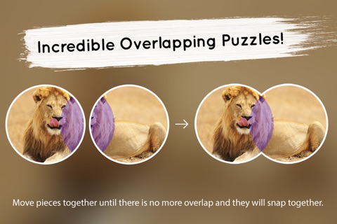 Venn Lions: Overlapping Jigsaw Puzzles screenshot 2