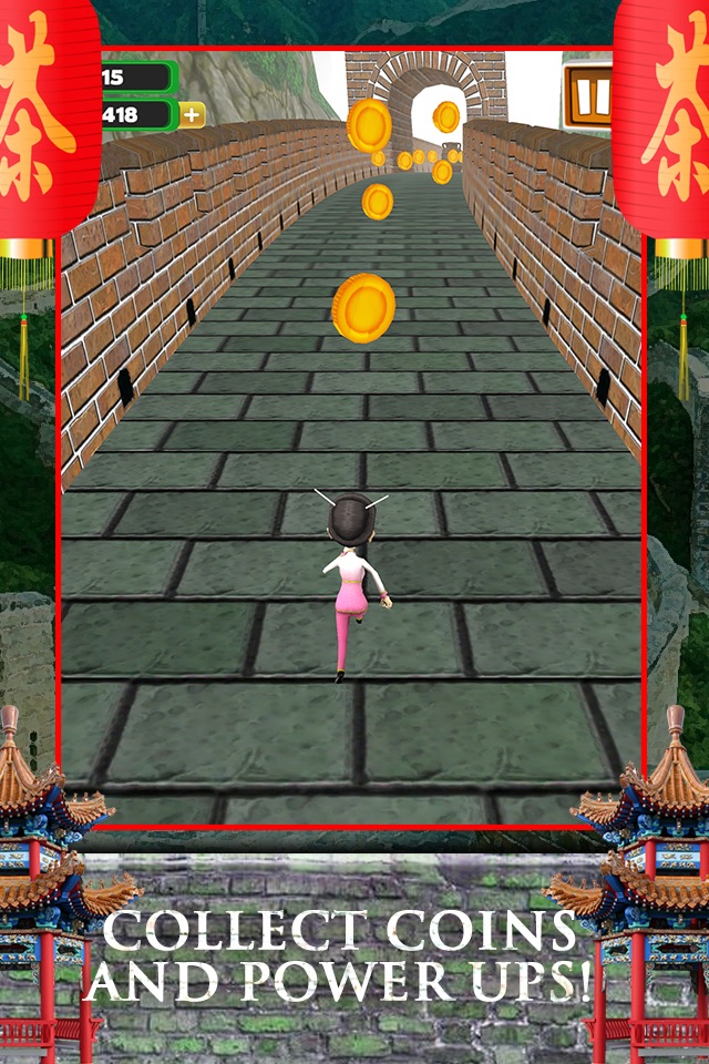 3D Great Wall of China Infinite Runner Game FREE screenshot 3
