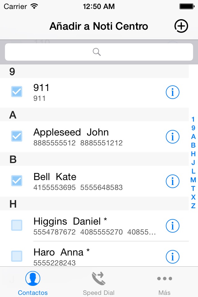 Speed Dial Widget - Call&SMS in Notification Center screenshot 3