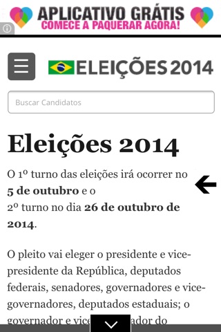 Eleições 2014 Brasil - Candidatos screenshot 3