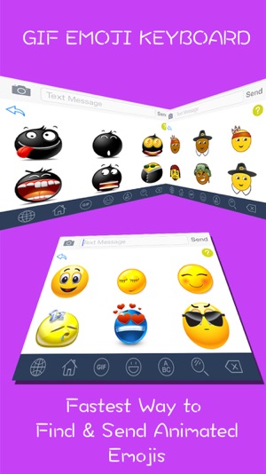 GIF Emoji Keyboard PRO -  New 5000 + Animated 3D Emoticons K(圖2)-速報App