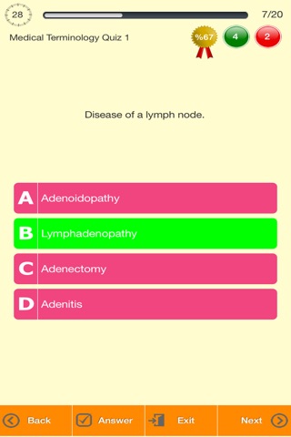 Medical Terminology Quizzes screenshot 3