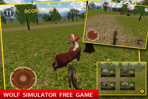Wild Wolf Attack Simulator 3D screenshot 2