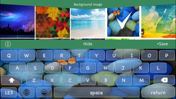Custom Keyboard for iOS 8 -  Pimp your font , color & background + emoji FREE HD screenshot-4