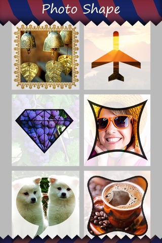 PicShape - Shape your photos using lots of predefined style and share pics "for Instagram, Dropbox, Email " screenshot 3