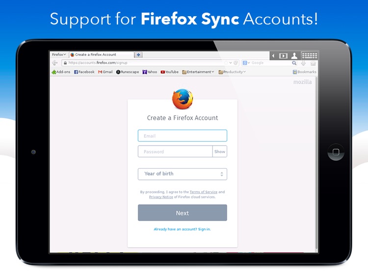 VirtualBrowser for Firefox + Flash Player, Java browser & Add-ons - iPad edition