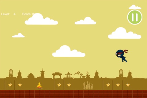 Angry Ninja Street Racing Adventure - cool virtual running arcade game screenshot 2