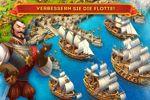 Maritime Kingdom - Trade goods, fight pirates, build an empire screenshot 2