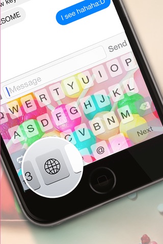 Custom Keyboard Candy : Color & Wallpaper Cute Themes Design For Pastel Sweets screenshot 2