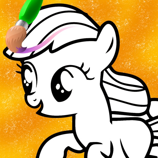 Pony Coloring - Learn Free Amazing HD Paint & Educational Activities for Toddlers, Pre School & Kindergarten Kids iOS App