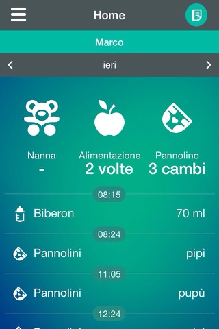 PinkUp Neonato - L' APP per seguire la Crescita del tuo Bimbo screenshot 2