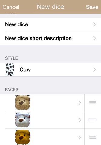 Dice's editor screenshot 3