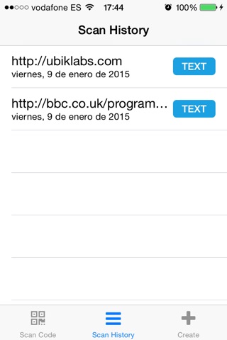 UbikScan -  QR Code Scan and Organizer screenshot 2
