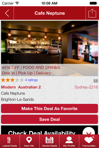 Tasty Deals-Restaurant Deals screenshot 4