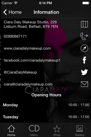 Ciara Daly Makeup screenshot 3