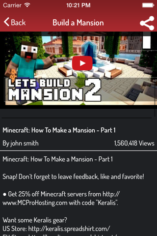 House Guide For Minecraft - Best Video Guide screenshot 3