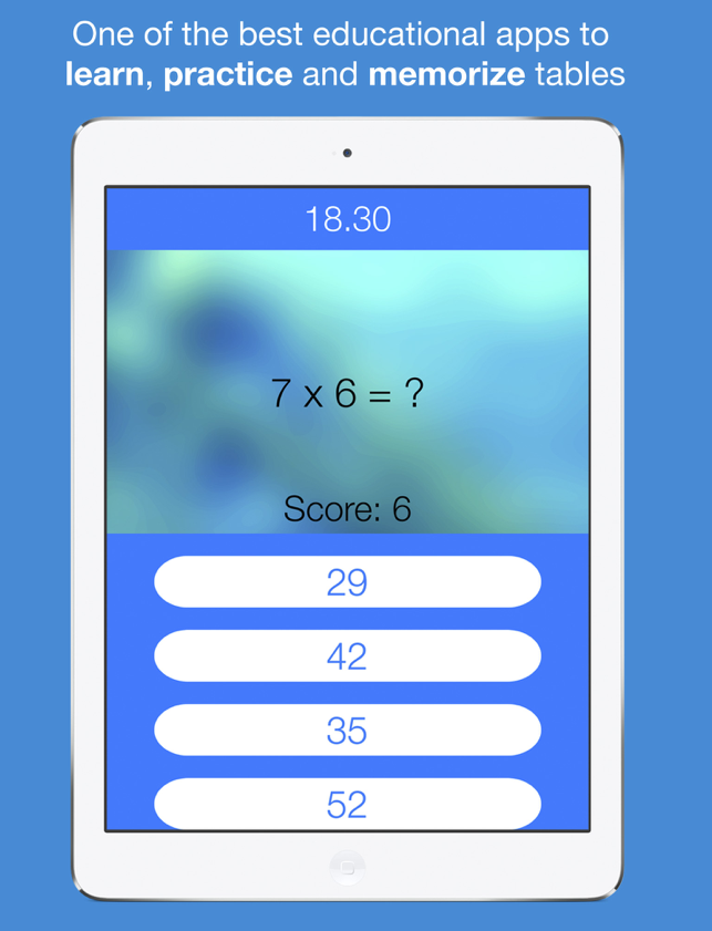 ‎Times Tables Quiz - Cool & Fun Multiplication Table Math Solver Games Screenshot