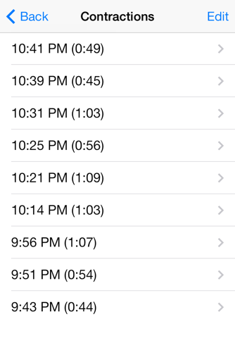 Contraction Timer Lite screenshot 4