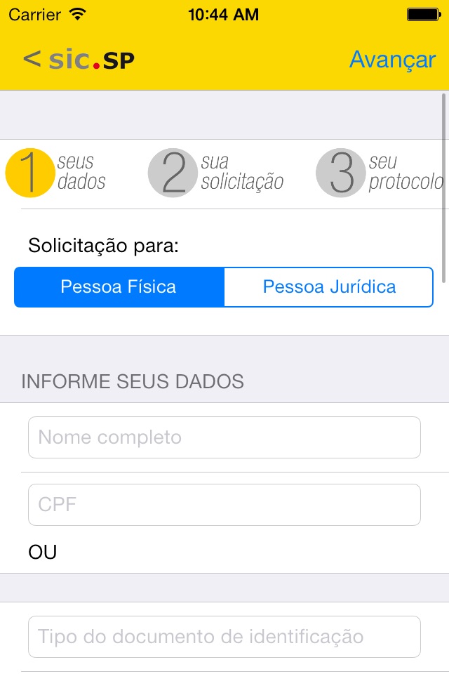 SIC.SP Sistema Integrado de Informações ao Cidadão screenshot 2